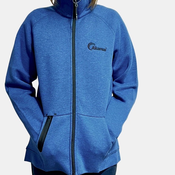 ELEVATE "Kariba" Blue Knit Full Zip Womens Jacket, Sz L - Picture 3 of 9